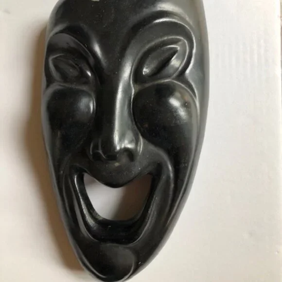 Vintage Mid-Century Comedy and Tragedy Drama MasksWall Art
